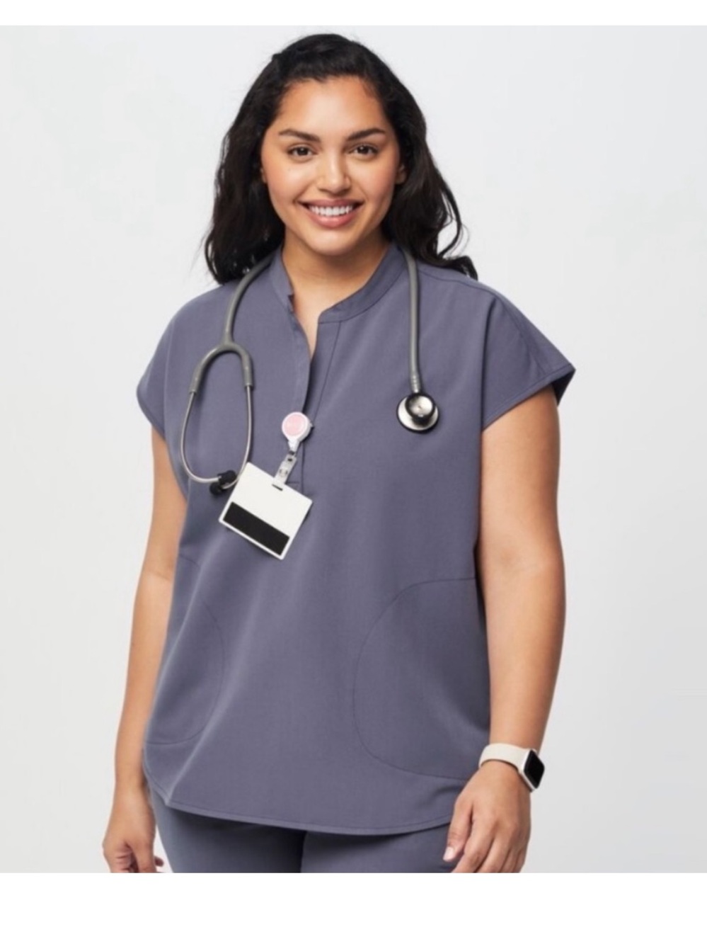 Figs Rafaela Oversized Scrub top in Space Navy Size XS